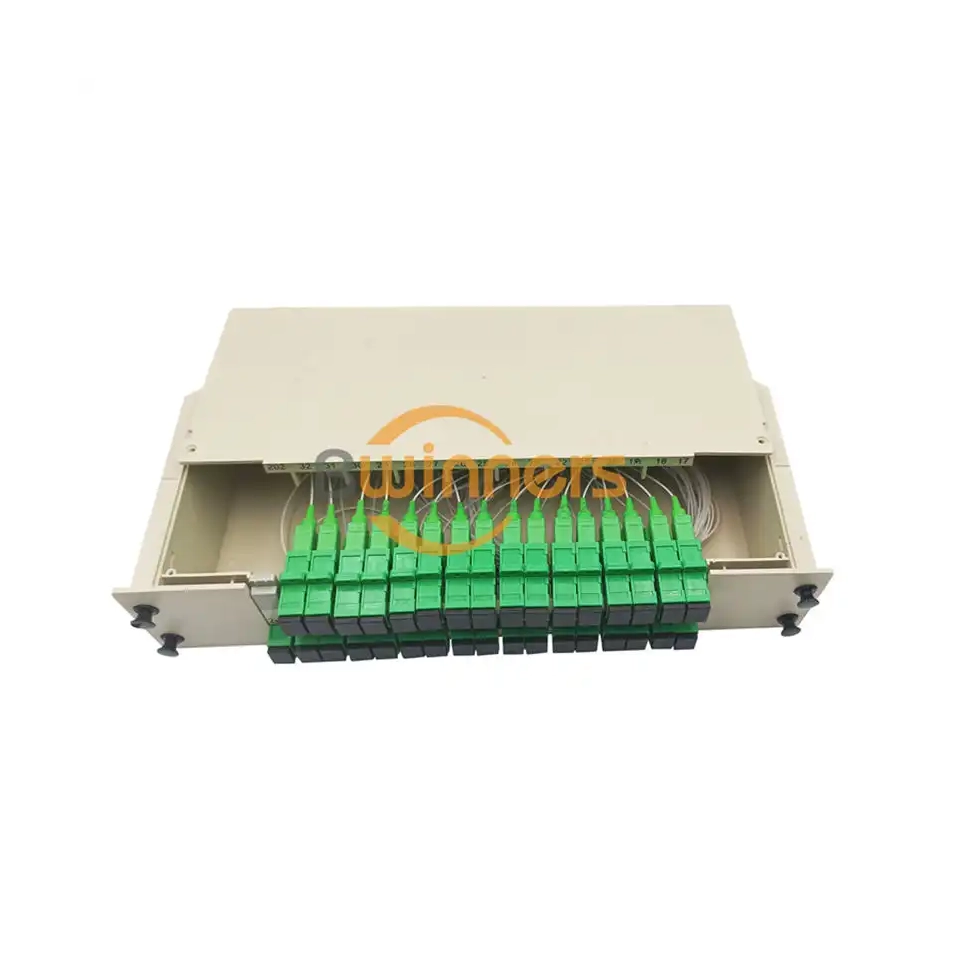 ABS box 1x32 PLC splitter for FTTH fiber distribution box installation