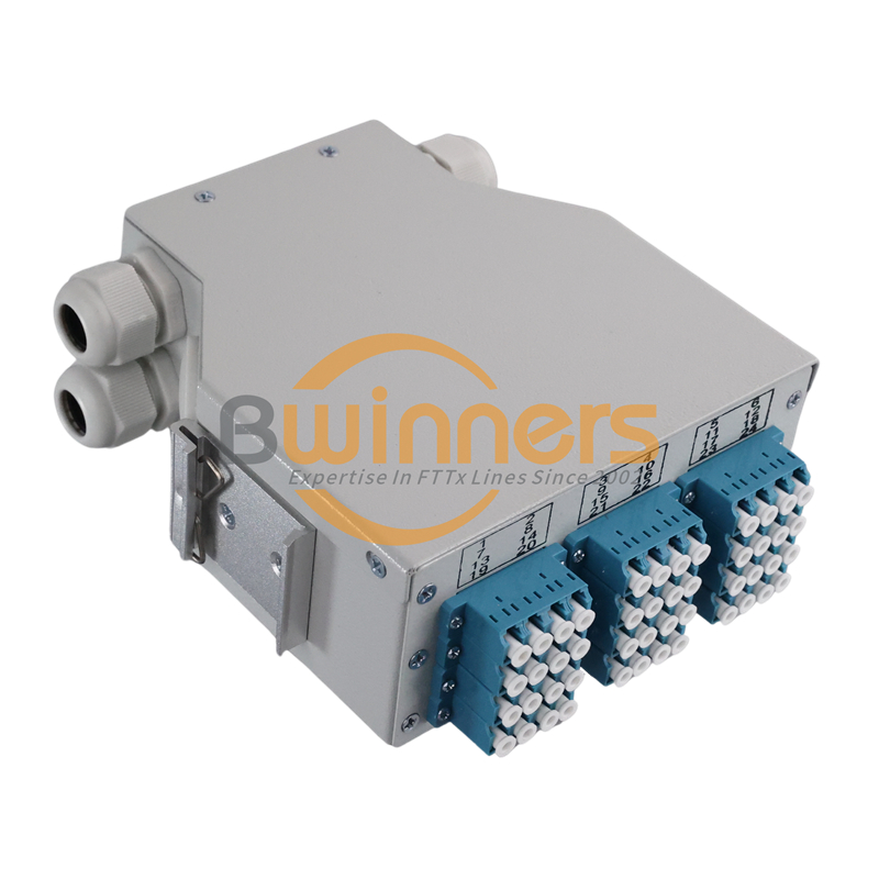 4 Port 6 Port 8 Port 12 Port Din Rail Patch Panel Fiber Management