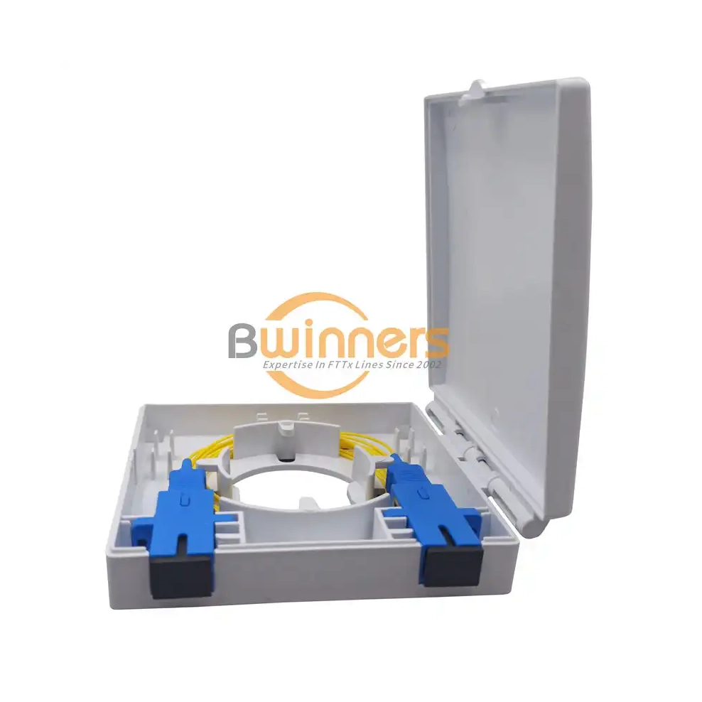 SJ-FTTH-MN-4-2 fiber optic outlet with 6 ports
