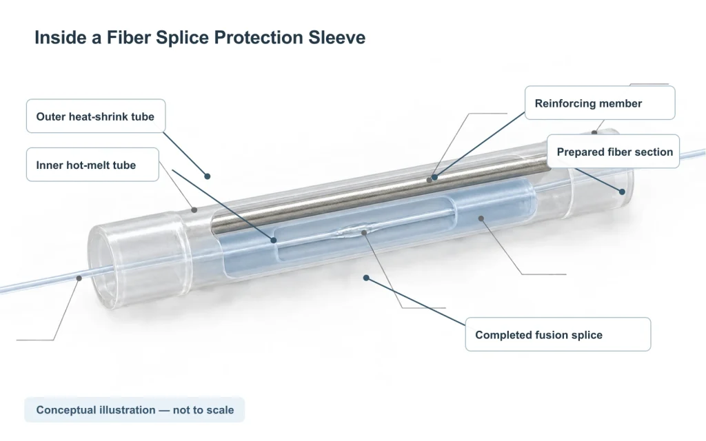 What Is a Fiber Splice Protection Sleeve, and How Does It Work?